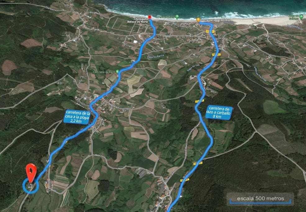 Ag Casa Anema 10 Huespedes A 2Km De La Playa Razo Villa โอโกรูญา ภายนอก รูปภาพ